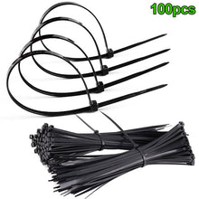 Load image into Gallery viewer, 100 Pcs ABS Plastic Cable Ties Zip Fasten