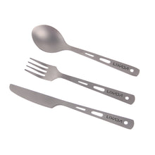 Load image into Gallery viewer, Lixada 3 Piece Cutlery Set Titanium