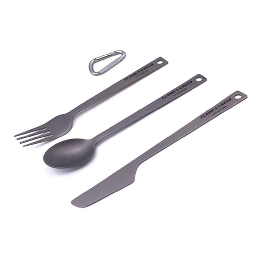 Titanium Fork Spoon Knife Flatware S